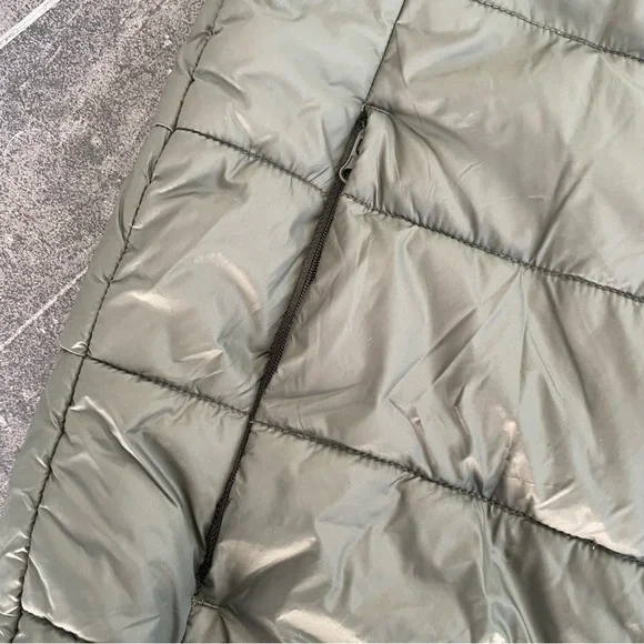 CHEVIGNON Olive Green Quilted Togs Puffer Vest Duck Logo